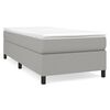 vidaXL Boxspringbettgestell Hellgrau 90x200 cm Stoff