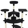 vidaXL Katzen-Kratzbaum mit Sisal-Kratzsäulen 203 cm Schwarz und Weiß