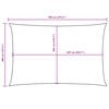vidaXL Sonnensegel Oxford-Gewebe Rechteckig 4x7 m Beige
