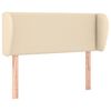 vidaXL Kopfteil mit Ohren Creme 83x23x78/88 cm Stoff