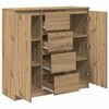 vidaXL Sideboard mit Schubladen Artisan-Eiche 100,5x35x98,5 cm