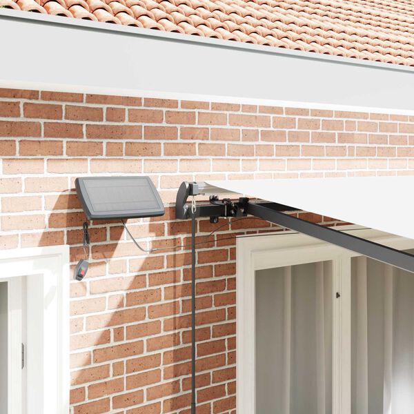 vidaXL Einziehbare Markise Wei&szlig; 300 x 250 cm Stoff