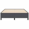 vidaXL Boxspringbett Dunkelgrau 140 x 200 cm Cordstoff