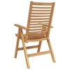 vidaXL Gartenstuhl 4 pcs Braun 52 x 64,5 x 108 cm Teak-Massivholz