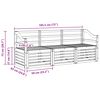 vidaXL Sofagarnituren 3 pcs Natur Massivholz Akazie