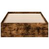 vidaXL Bettgestell mit Schubladen Räuchereiche 75x190 cm Holzwerkstoff