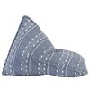 vidaXL Beanbag Indigo Stoff Patchwork