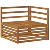 vidaXL Outdoor-Sofagarnitur 9 pcs Natur Massivholz Akazie