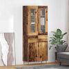 vidaXL Highboard mit Schubladen 2 pcs Altholz Holzwerkstoff