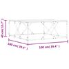 vidaXL Couchtisch Grau Sonoma 100x100x40 cm Holzwerkstoff