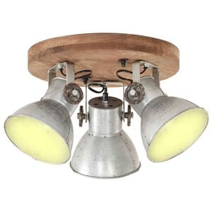 vidaXL Deckenlampe Industriestil 25 W Silbern 42x27 cm E27