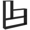 vidaXL Wandregal Schwarze Eiche 60 x 11 x 60 cm Holzwerkstoff
