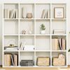 vidaXL B&uuml;cherregal Wei&szlig; 137,5x29x137,5 cm Holzwerkstoff