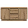 vidaXL TV-Schrank mit LED-Leuchten Artisan-Eiche 100x41x50 cm