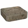 vidaXL Waschbecken Grau 40x40x10 cm Marmor