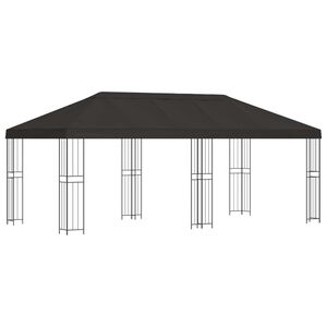 vidaXL Pavillon mit Seitenw&auml;nden 6 x 3 m Anthrazit Polyester und Stahl