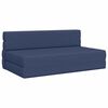 vidaXL Klappsofa Bett Blau 152 x 86,5 x 60 cm Stoff