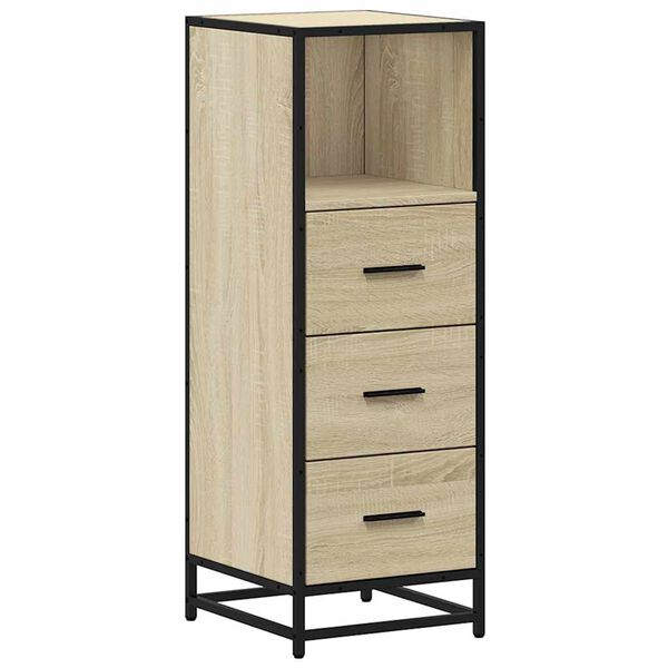 vidaXL Badschrank Sonoma-Eiche 35x37,5x100 cm Holzwerkstoff