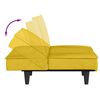 vidaXL Schlafsofa Gelb Samt