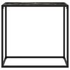 vidaXL Konsolentisch Schwarz 80x35x75 cm Hartglas