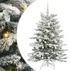 vidaXL K&uuml;nstlicher klappbarer Weihnachtsbaum Wei&szlig; 120 cm PE und PVC