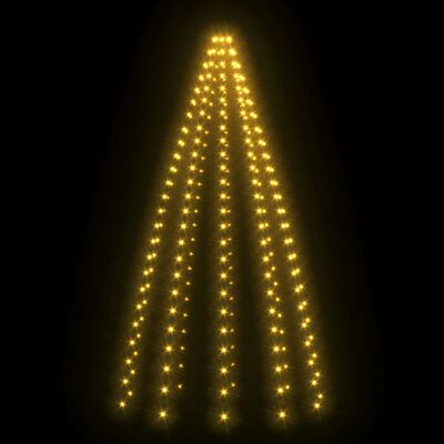vidaXL Weihnachtsbaum-Lichternetz mit 250 LEDs 250 cm