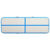 vidaXL Aufblasbare Gymnastikmatte mit Pumpe 500x100x20 cm PVC Blau