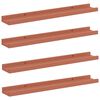 vidaXL Wandregal 4 stk. Rot 60 x 9 x 3 cm Holzwerkstoff