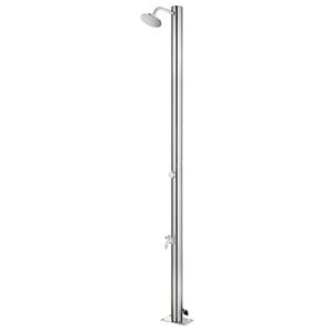 vidaXL Gartendusche 215 cm Edelstahl