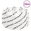 vidaXL Arbeitsseil Wei&szlig; 20 mm 25 m Polyester