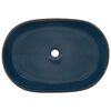 vidaXL Aufsatzwaschbecken Braun und Blau Oval 59x40x14 cm Keramik