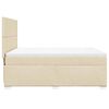 vidaXL Boxspringbett mit Matratze Creme 140x190 cm Stoff