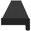 vidaXL Fensterbank Schwarz mit Holzmaserung 160 x 15 x 4,5 cm PVC