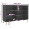 vidaXL Sideboard Grau 103,5x35x70 cm Holzwerkstoff