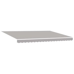 vidaXL Ausziehbare Markise Hellgrau 450 x 300 cm Stoff und Aluminium