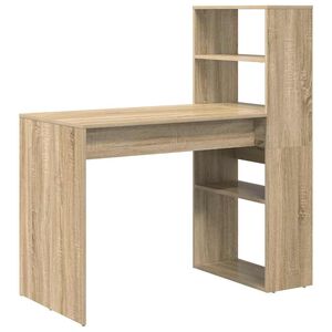 vidaXL Schreibtisch Sonoma-Eiche Holzwerkstoff 113 x 54 x 120 cm