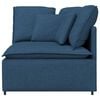 vidaXL Modulares Sofa Eckmodul mit Kissen Blau 100 cm
