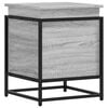 vidaXL Aufbewahrungsbox mit Deckel Grau Sonoma 40x40x51,5 cm