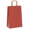 vidaXL Papiertragetaschen 250 Stk. mit Henkeln Rot 21x11x31 cm