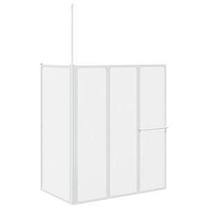 vidaXL Duschwand L-Form 70x120x137 cm 4-teilig Faltbar