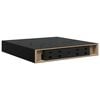vidaXL Schweberegale 4 Stk. Hochglanz-Schwarz 23x23,5x3,8 cm MDF