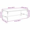 vidaXL Couchtisch Schwarz Eichen-Optik 100 x 50 x 35 cm Holzwerkstoff