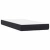 vidaXL Boxspringbett mit Matratze & LED Schwarz 80x220 cm Samt