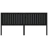 vidaXL Kopfteil Schwarz 205,5x4x100 cm Massivholz Kiefer