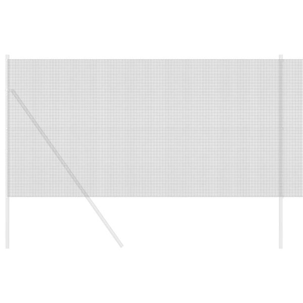 vidaXL Geschwei&szlig;ter Drahtzaun Grau 1,2 x 10 m