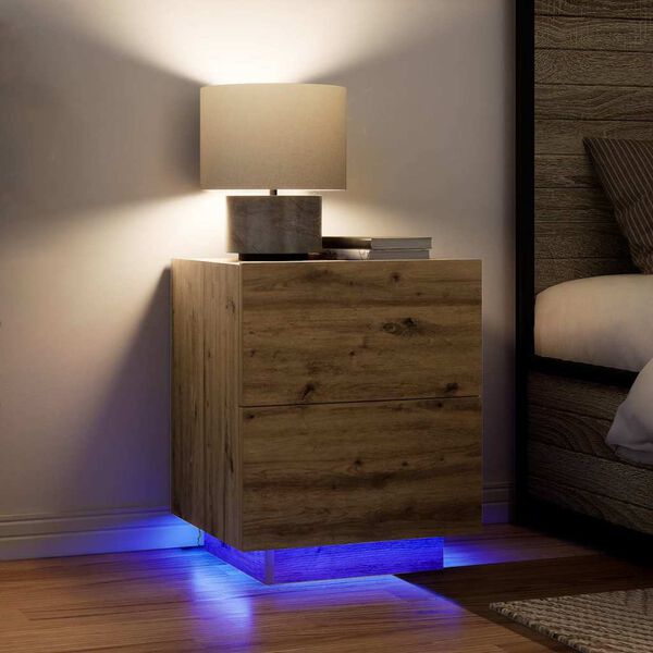 vidaXL Nachttisch Artisan-Eiche 45 x 40 x 55 cm Holzwerkstoff