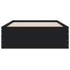 vidaXL Bettgestell mit Schubladen Schwarz 90x200 cm Holzwerkstoff