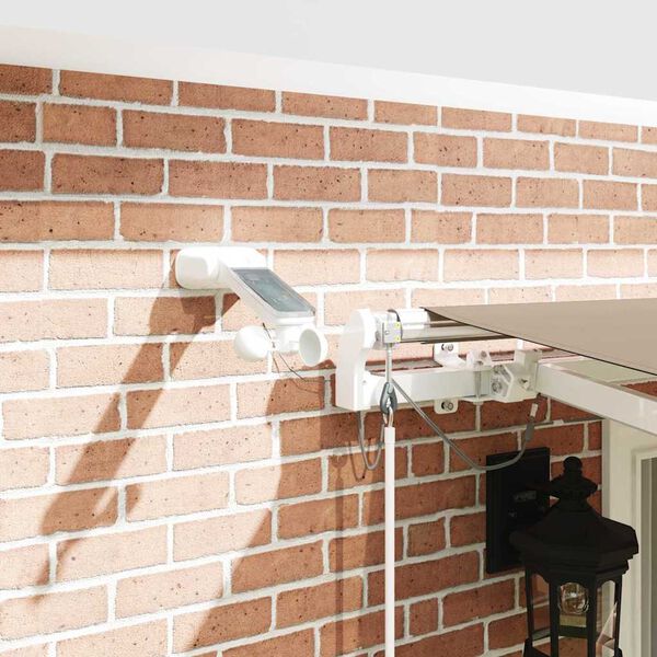 vidaXL Einziehbare Markise Beige 400 x 300 cm Polyester und Metall