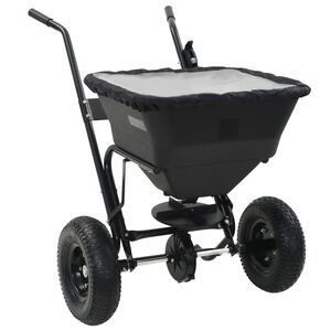 vidaXL Handstreuwagen Salzstreuer PVC und Stahl 106x73x76 cm 45 L