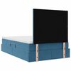 vidaXL Bett mit Stauraum und LED Dunkelblau 120 x 200 cm Samt